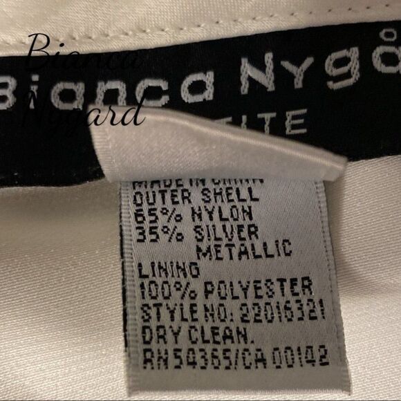 Bianca Nygard NWT petite size 10 cream lace overlay midi skirt - Picture 7 of 12